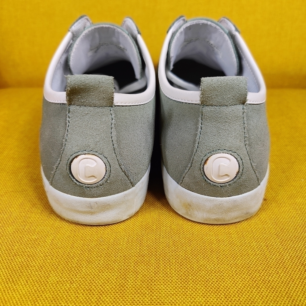 Camper Imar Copa Green White Suede Lace Up Euro Sneakers Women's Shoes Size 10 - Picture 7 of 10